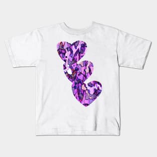 Retro  Heart Camouflage No.1 Kids T-Shirt